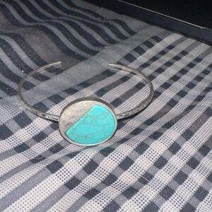 Silver and Turquoise Women's Bracelet